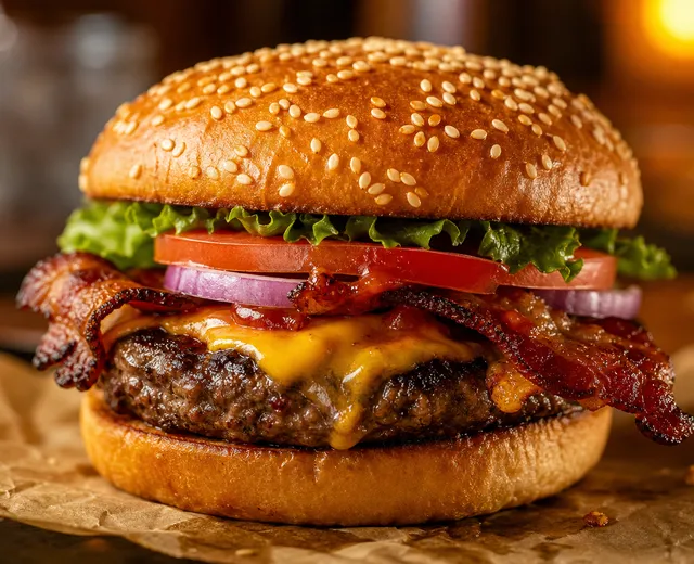 Retro Hamburger
